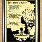 Smudging Prayer  Poster Wicca Pagan Witch Witchcraft Goth Book of Shadows Wall A2 16.5x23.4""