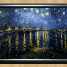 Van Gogh Starry Night over the Rhone Art Paint Home Decor  Print Poster Photo A2 16.5x23.4""