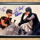 Adam West Burt Ward Batman Signed Autographed Photo Poster Print Memorabilia A2 16.5x23.4""