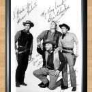 Bonanza Lorne Greene Cast Signed Autographed Photo Poster Print Memorabilia A2 16.5x23.4""