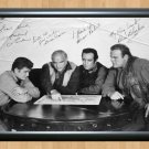 Bonanza Lorne Greene Cast Signed Autographed Photo Poster Print Memorabilia A2 16.5x23.4""