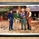 Bonanza Michael Landon Cast Signed Autographed Photo Poster Print Memorabilia A2 16.5x23.4""
