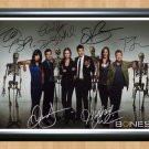 Bones Emily Deschanel Cast Signed Autographed Photo Poster Print Memorabilia A2 16.5x23.4""