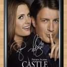 Castle Nathan Fillion Stana Katic Signed Autographed Photo Poster Print Memorabilia A2 16.5x23.4""