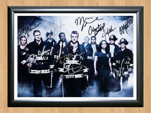 Chicago Fire Cast Signed Autographed Photo Poster Print Memorabilia A2 16.5x23.4""