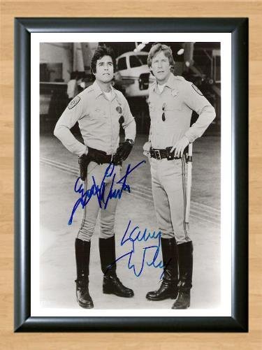 CHiPs Erik Estrada Cast Signed Autographed Photo Poster Print Memorabilia A2 16.5x23.4""