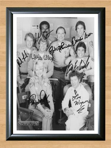 CHiPs Randi Oakes Cast Signed Autographed Photo Poster Print Memorabilia A2 16.5x23.4""