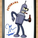 Futurama Bender John DiMaggio Signed Autographed Photo Poster Print Memorabilia A2 16.5x23.4""