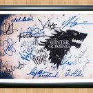 Game of Thrones Cast 16 Signed Autographed Photo Poster Print Memorabilia A2 16.5x23.4""