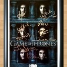 Game of Thrones Cast Signed Autographed Photo Poster Print Memorabilia A2 16.5x23.4""
