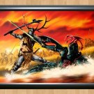 Game of Thrones Drawing Battle Deco Photo Print Poster A2 16.5x23.4""