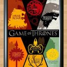 Game of Thrones House Crest Sigil Stark Lannister  Photo Poster A2 16.5x23.4""