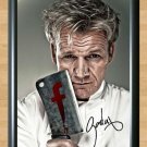 Gordon Ramsay F Word Hells Kitchen Chef Ramsey S4 Signed Autographed Photo Poster Memorabilia A2 16.