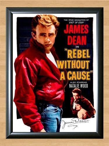 James Dean Rebel without a Cause Signed Autographed Photo Poster Print Memorabilia A2 16.5x23.4""