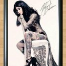 Kat Von D LA Miami Ink Tattoo Artist Tattooist Inked Signed Autographed Photo Poster Memorabilia A2 