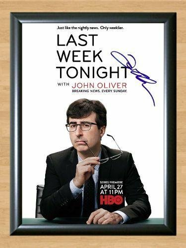 Last Week Tonight with John Oliver William Signed Autographed Photo Poster Print Memorabilia A2 16.5