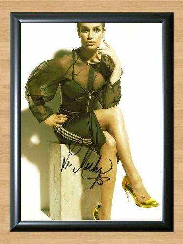 Lea Michele Glee Signed Autographed Photo Poster Print Memorabilia A2 16.5x23.4""