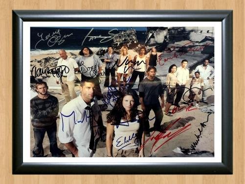 Lost Evangeline Lilly Cast Signed Autographed Photo Poster Print Memorabilia A2 16.5x23.4""