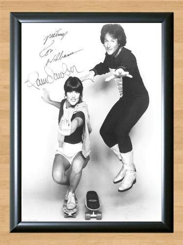 Mork & Mindy Robin Williams Pam Dawber Signed Autographed Photo Poster Print Memorabilia A2 16.5x23.