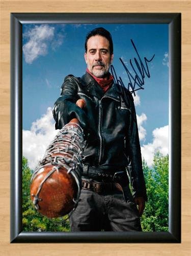 Negan Lucille Walking Dead Signed Autographed Photo Poster Print Memorabilia A2 16.5x23.4""