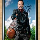 Negan Lucille Walking Dead Signed Autographed Photo Poster Print Memorabilia A2 16.5x23.4""