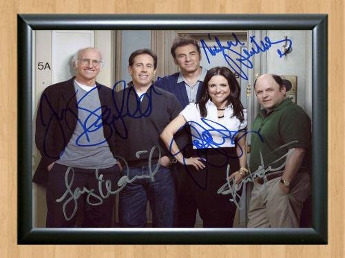 Seinfeld Jerry Jason Alexander Signed Autographed Photo Poster Print Memorabilia A2 16.5x23.4""