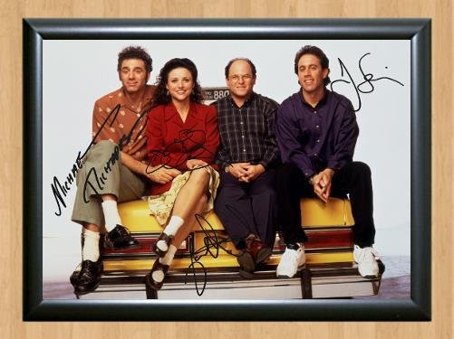 Seinfeld Michael Richards Cast Signed Autographed Photo Poster Print Memorabilia A2 16.5x23.4""