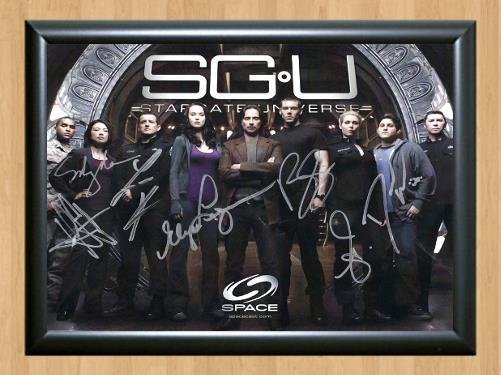 SGU Stargate Universe Cast Signed Autographed Photo Poster Print Memorabilia A2 16.5x23.4""