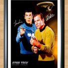 Star Trek Leonard Nimoy William Shatner Signed Autographed Photo Poster Print Memorabilia A2 16.5x23