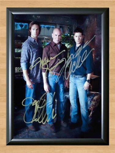 Supernatural Jared Padalecki Cast Signed Autographed Photo Poster Print Memorabilia A2 16.5x23.4""