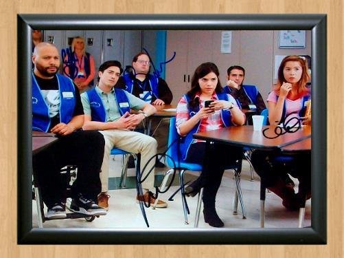 Superstore Cast Signed Autographed Photo Poster Print Memorabilia A2 16.5x23.4""