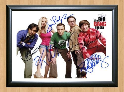 The Big Bang Theory   Signed Autographed Photo Poster Print Memorabilia A2 16.5x23.4""