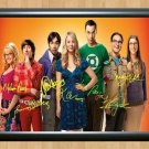 The Big Bang Theory Cast Full Signed Autographed Photo Poster Print Memorabilia A2 16.5x23.4""