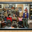 The Big Bang Theory Cast Full Signed Autographed Photo Poster Print Memorabilia A2 16.5x23.4""