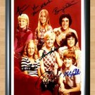 The Brady Bunch Cast Signed Autographed Photo Poster Print Memorabilia A2 16.5x23.4""