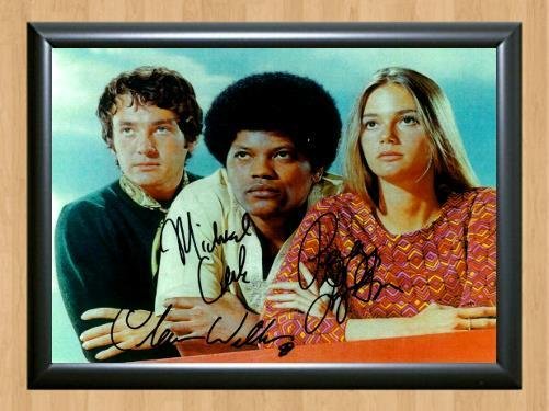 The Mod Squad Michael Cole Cast Signed Autographed Photo Poster Print Memorabilia A2 16.5x23.4""