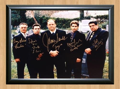 The Sopranos   Cast Signed Autographed Photo Poster Print Memorabilia A2 16.5x23.4""