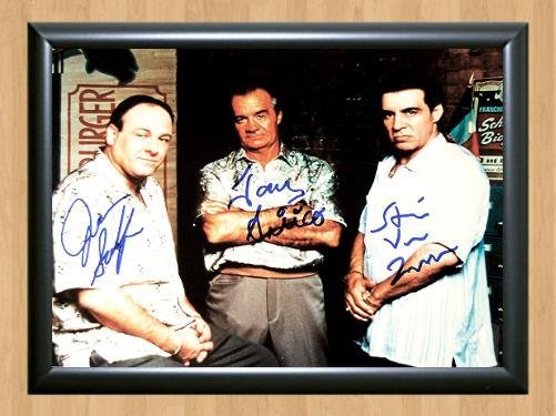 The Sopranos Cast Signed Autographed Photo Poster Print Memorabilia A2 16.5x23.4""