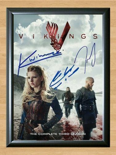 Vikings Katheryn Winnick Signed Autographed Photo Poster Print Memorabilia A2 16.5x23.4""