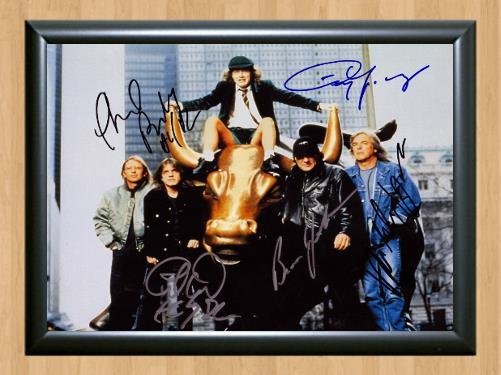 AC AC DC Band Signed Autographed Photo Poster Print Memorabilia A2 16.5x23.4""