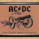 AC/DC AC DC AC For Those About to Rock Band Signed Autographed Photo Poster Print Memorabilia A2 16.