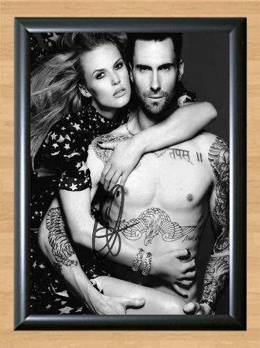 Adam Levine Maroon 5 Signed Autographed Photo Poster Print Memorabilia A2 16.5x23.4""