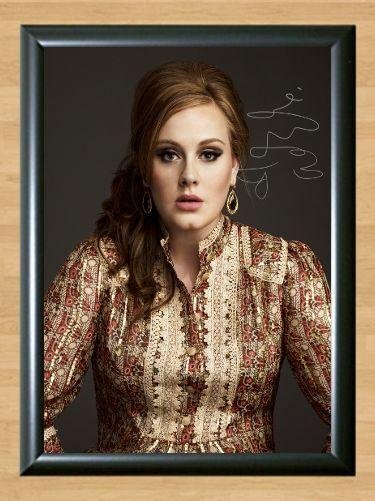 Adele 21 19 Signed Autographed Photo Poster Print Memorabilia A2 16.5x23.4""