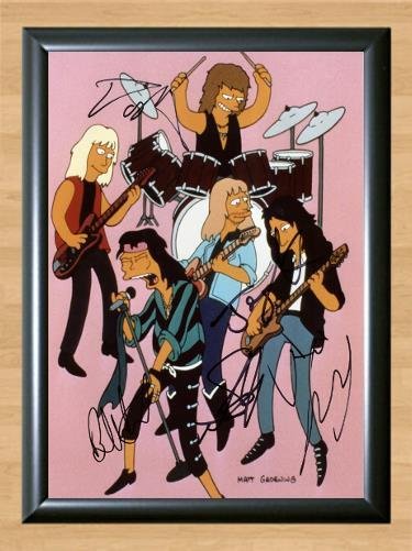 Aerosmith Band Simpsons Signed Autographed Photo Poster Print Memorabilia A2 16.5x23.4""