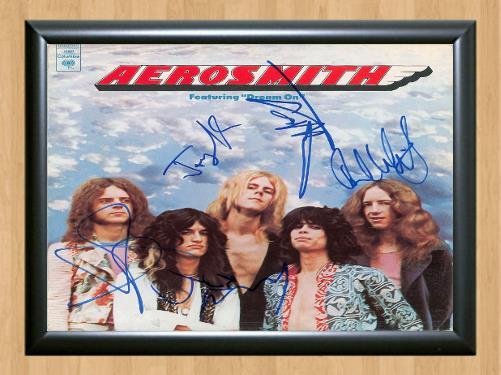 Aerosmith Joe Perry Band Signed Autographed Photo Poster Print Memorabilia A2 16.5x23.4""