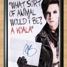 Andy Biersack Divine Black Veil Brides Signed Autographed Photo Poster Print Memorabilia A2 16.5x23.