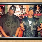 Biggie Tupac 2 Pac Signed Autographed Photo Poster Print Memorabilia A2 16.5x23.4""