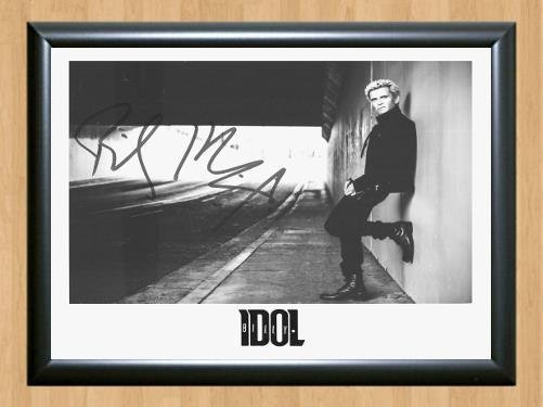 Billy Idol Signed Autographed Photo Poster Print Memorabilia A2 16.5x23.4""