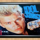 Billy Idol Signed Autographed Photo Poster Print Memorabilia A2 16.5x23.4""