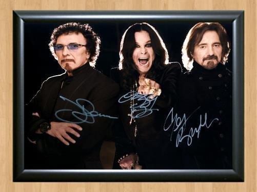 Black Sabbath Group Signed Autographed Photo Poster Print Memorabilia A2 16.5x23.4""